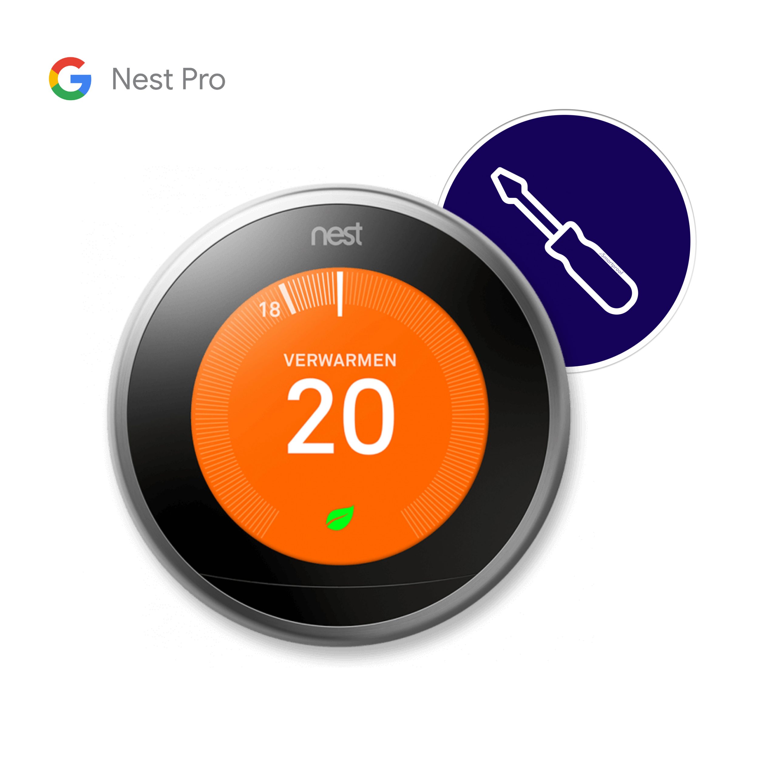 Google Nest Learning Thermostaat installatie - Google Pro